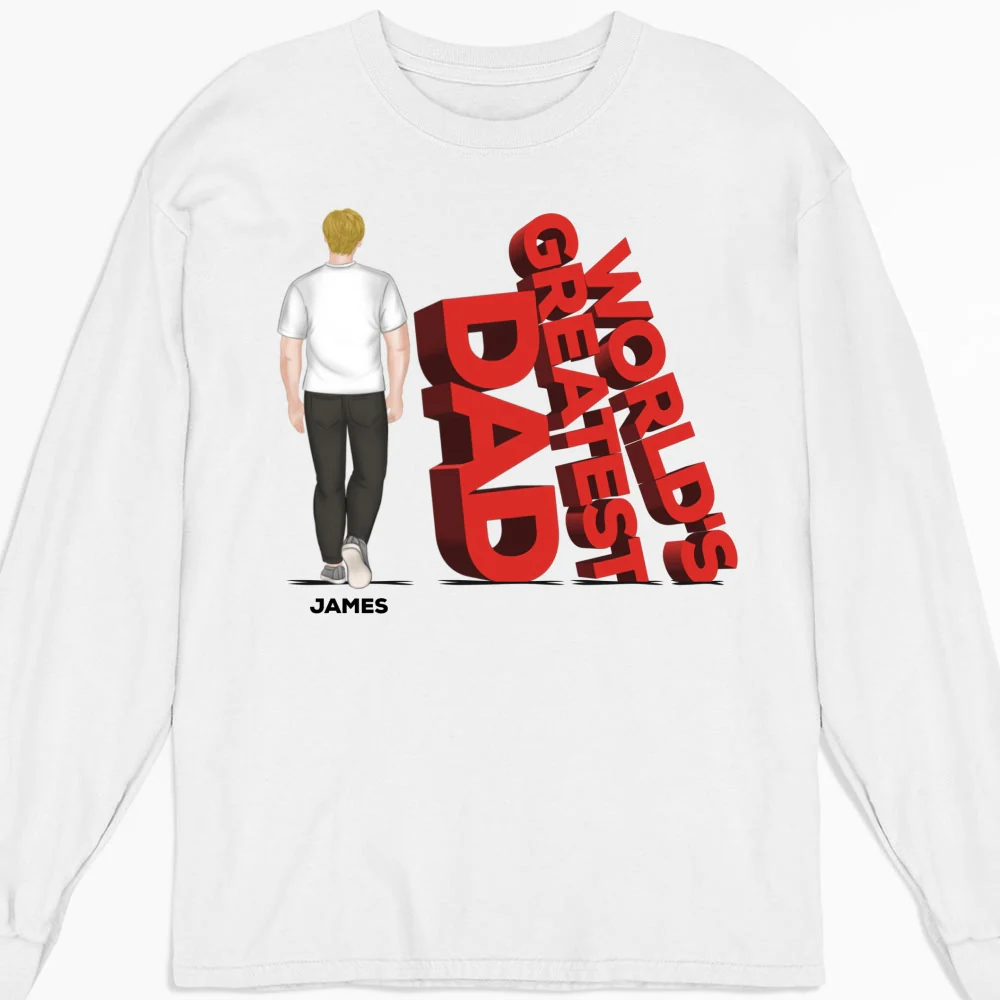 World's Greatest Dad - Personalized Custom Shirt - Image 11