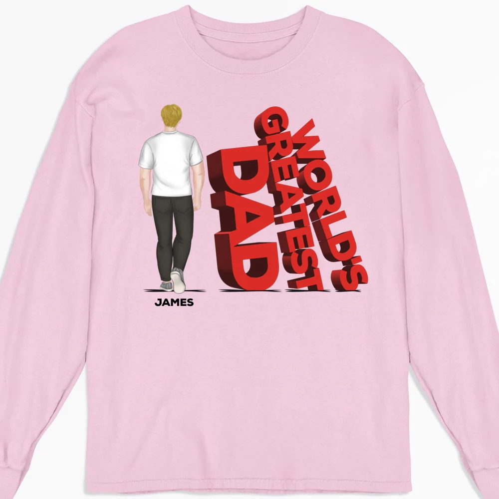 World's Greatest Dad - Personalized Custom Shirt - Image 13