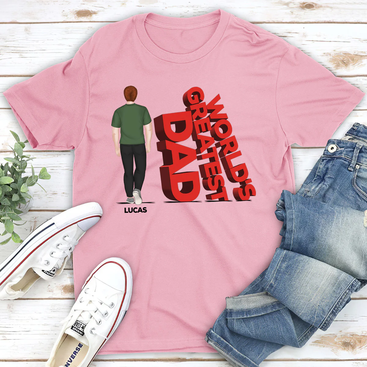 World's Greatest Dad - Personalized Custom Shirt - Image 2