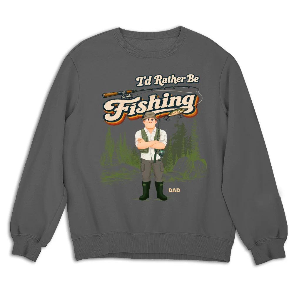 Would Rather Be Fishing - Personalized Custom Shirt - Image 13