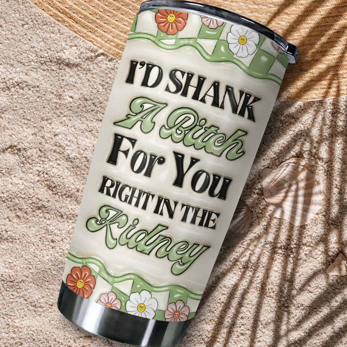 Y2K Bestie - Personalized Custom 3D Inflated Effect Tumbler - Image 5