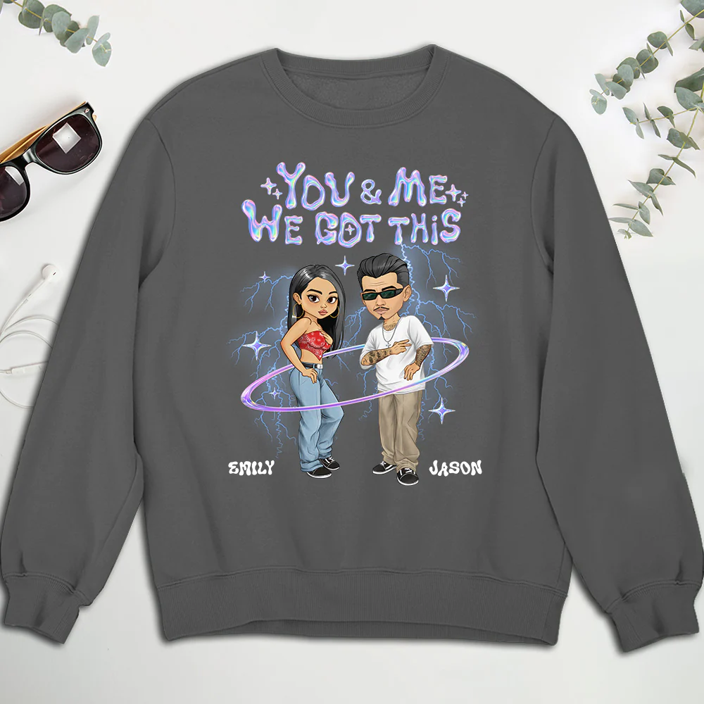 Y2K Couple Hologram - Personalized Custom Shirt - Image 6