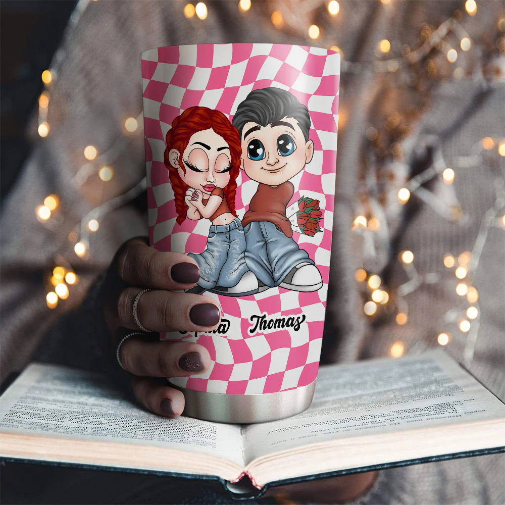 Y2K Couple - Personalized Custom Tumbler - Image 3