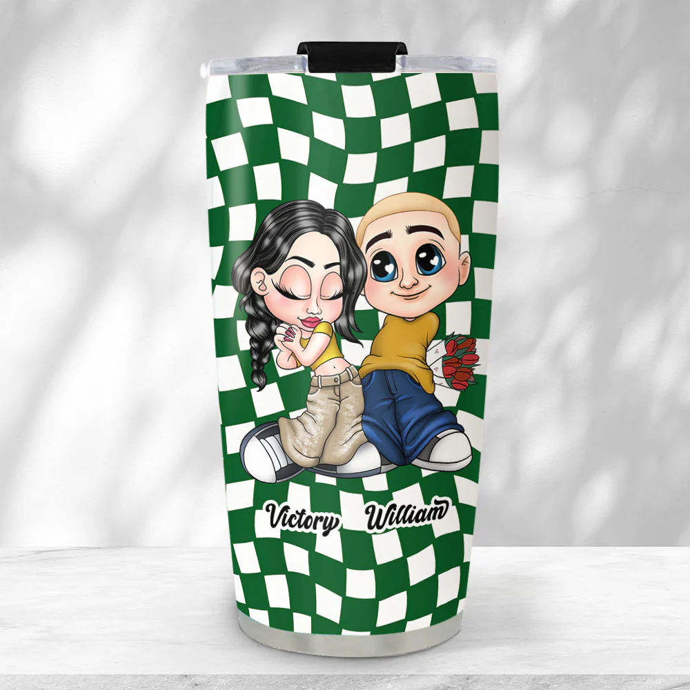 Y2K Couple - Personalized Custom Tumbler - Image 4