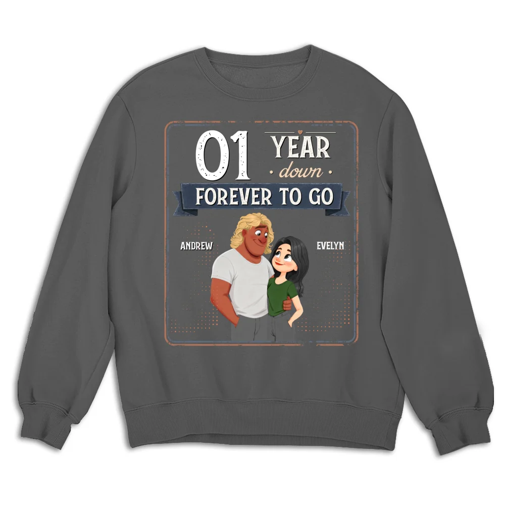 Years Down Forever To Go - Personalized Custom Shirt - Image 16