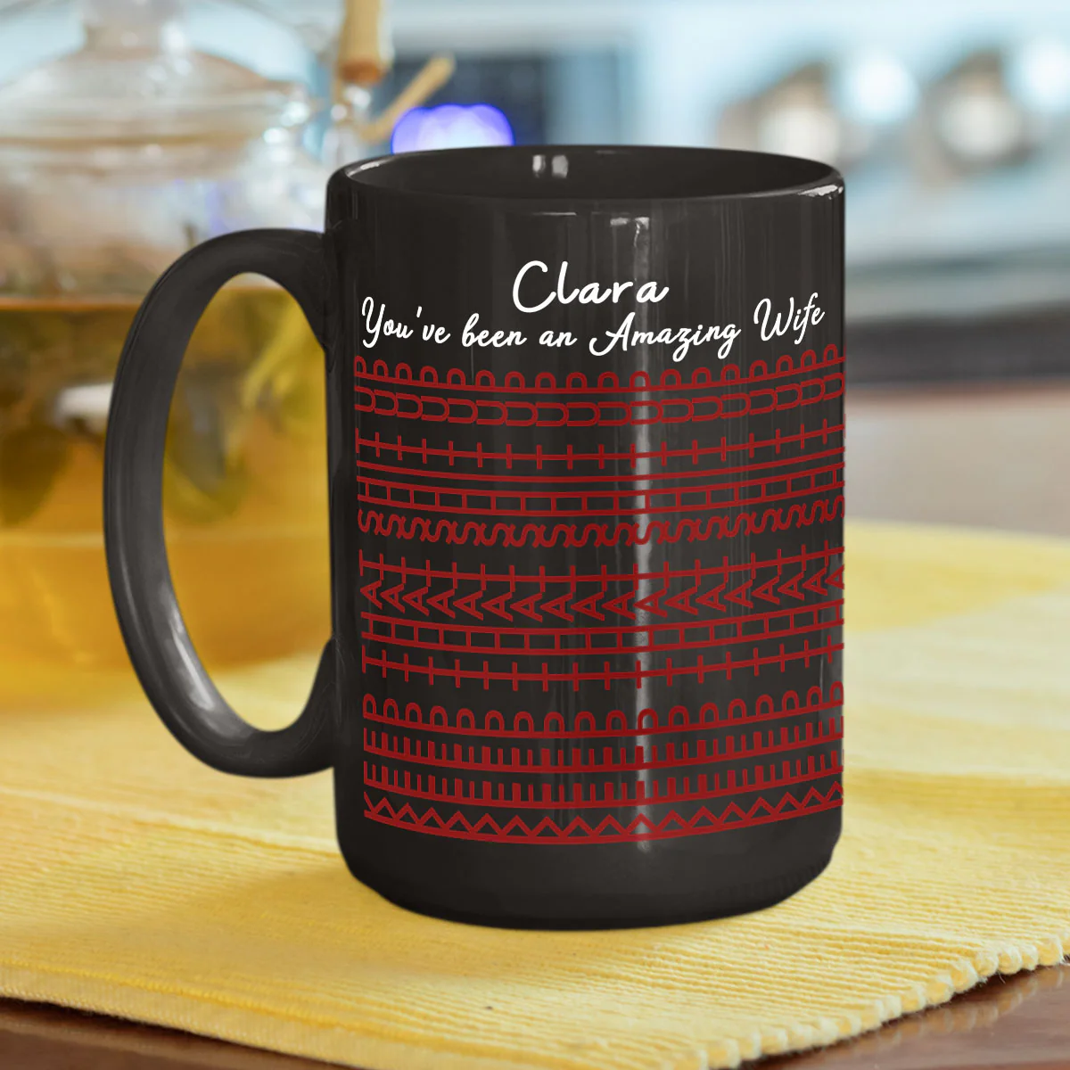 Yes You Are An Awesome Wife - Personalized Custom Coffee Mug - Image 6