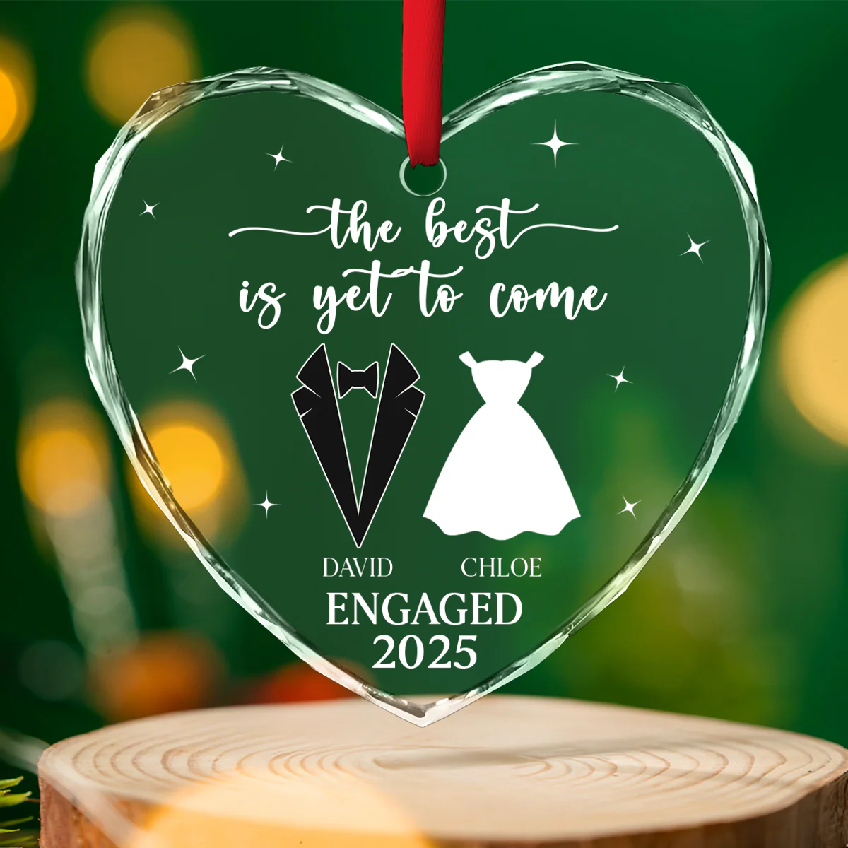Yet To Come - Personalized Custom Glass Ornament - Image 4