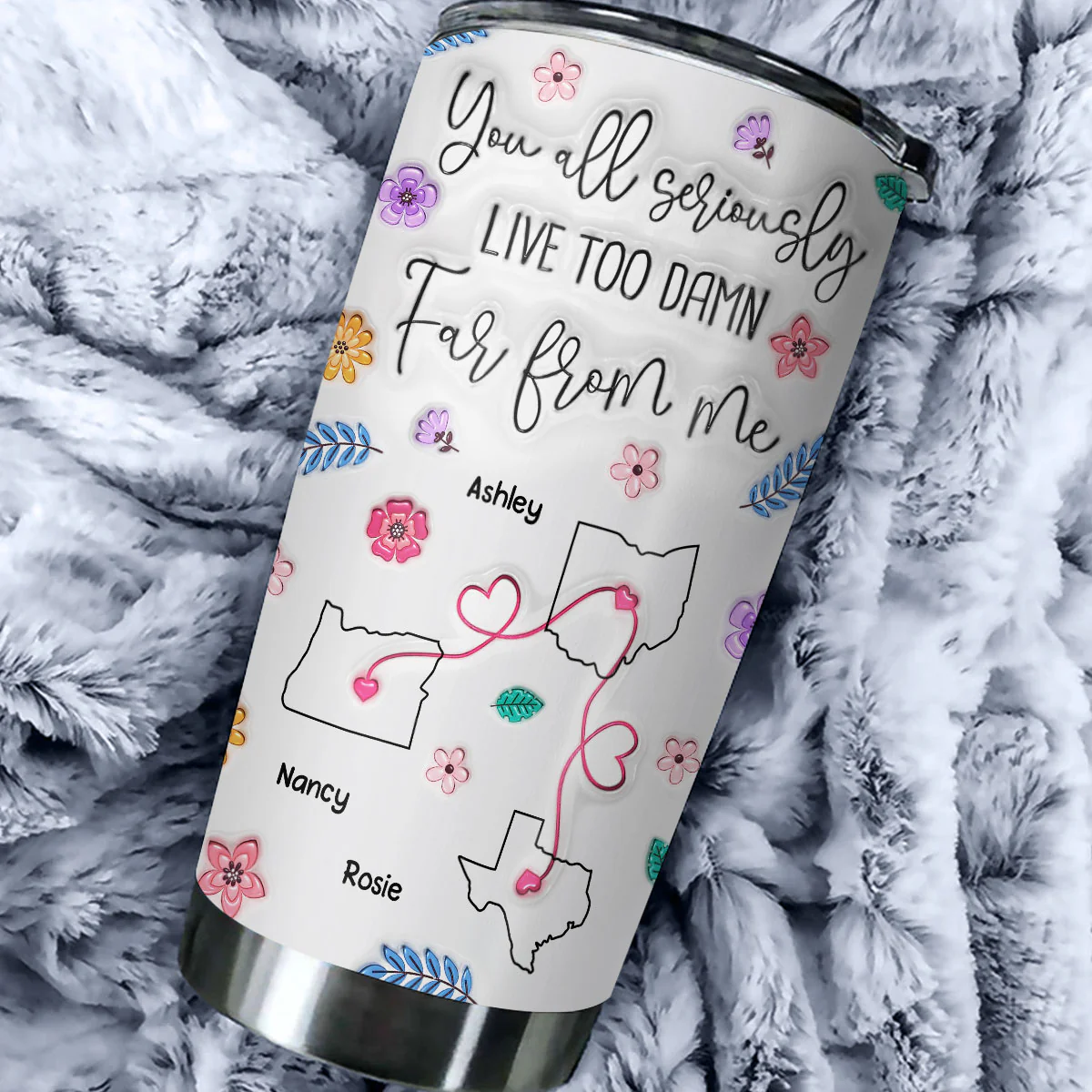 You All Should Move Closer To Me - Personalized Custom 3D Inflated Effect Tumbler - Image 2