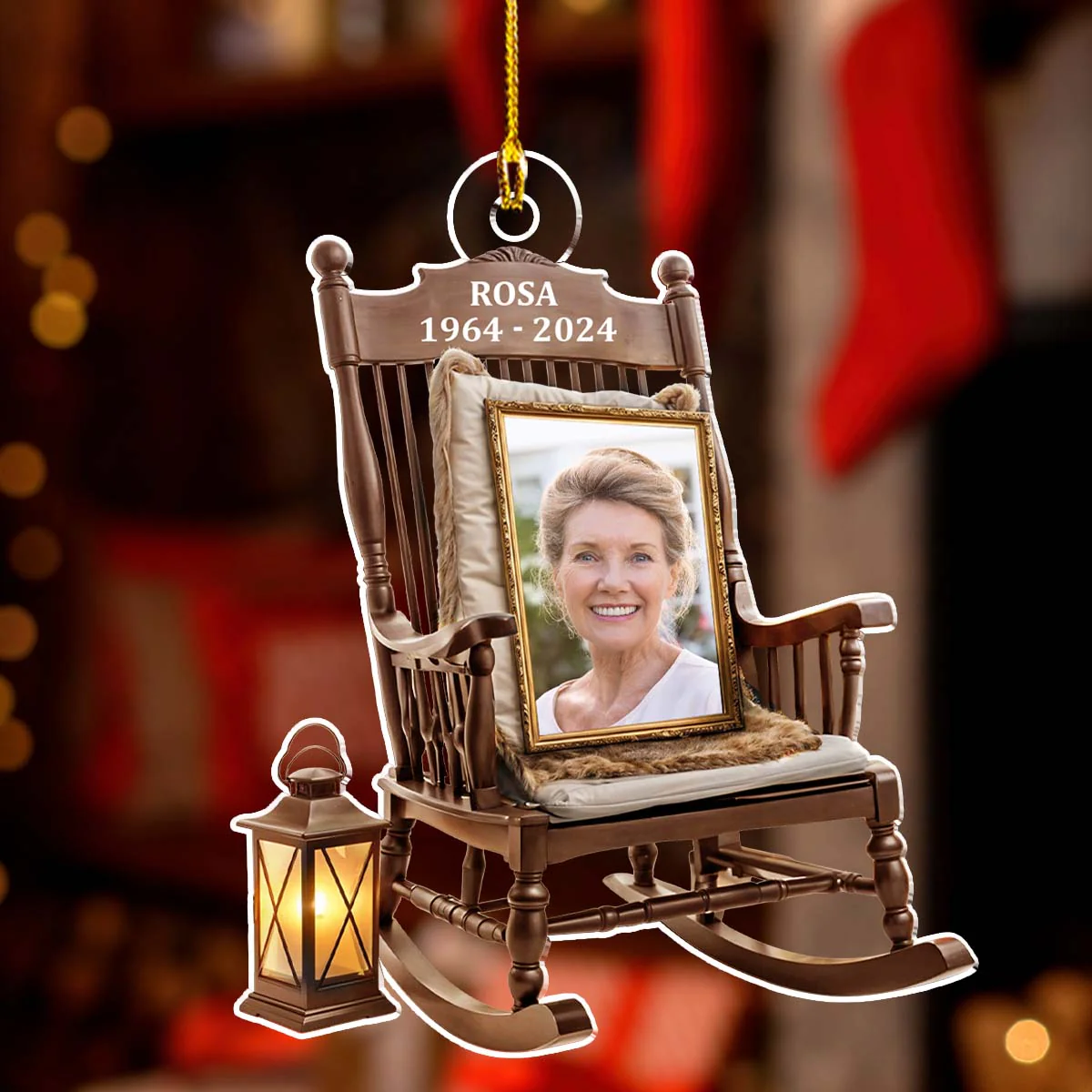 You Always With Us - Personalized Custom Acrylic Ornament - Image 4