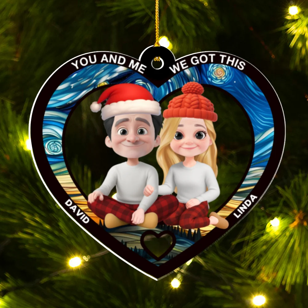 You And Me Always Together - Personalized Custom Acrylic Ornament - Image 7