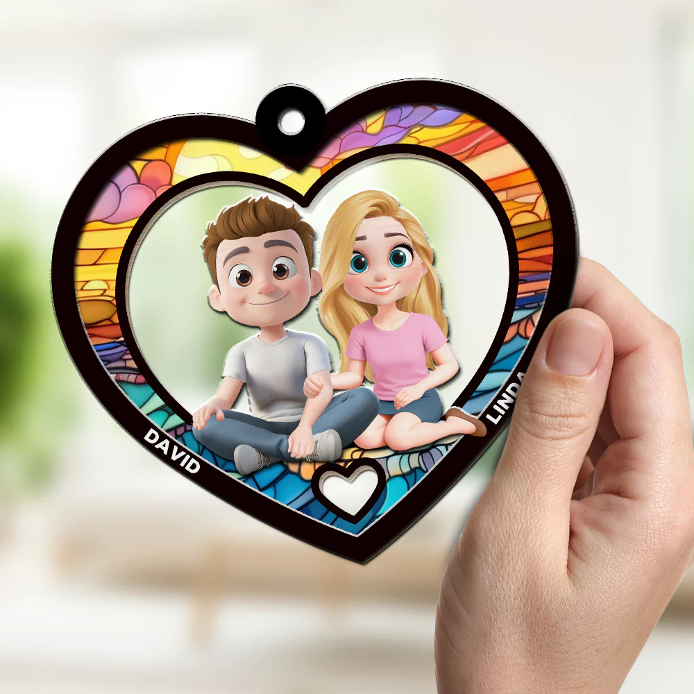 You And Me Always Together - Personalized Custom Suncatcher - Image 3