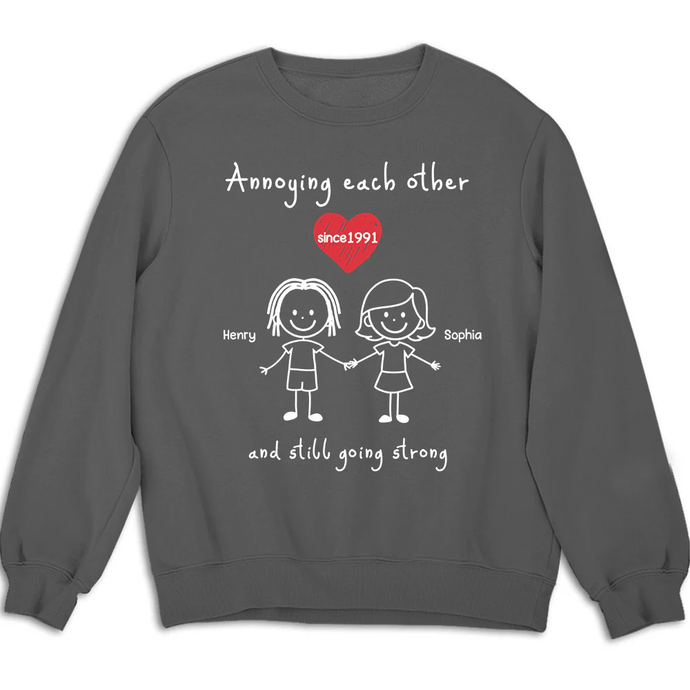 You And Me Annoying Each Other - Personalized Custom Shirt - Image 4