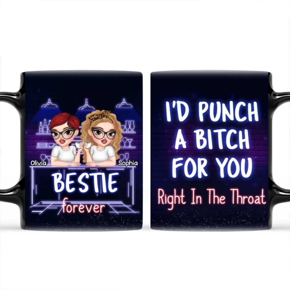 You And Me Bestie Forever - Personalized Custom Coffee Mug - Image 7
