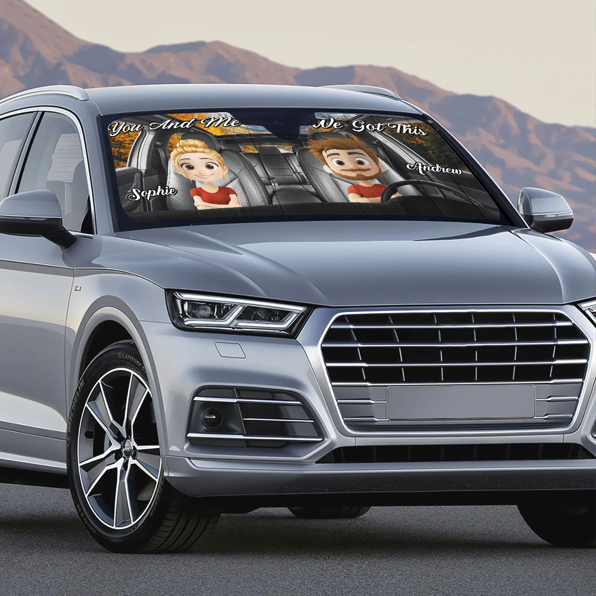 You And Me Got This - Personalized Custom Car Sunshade - Image 6