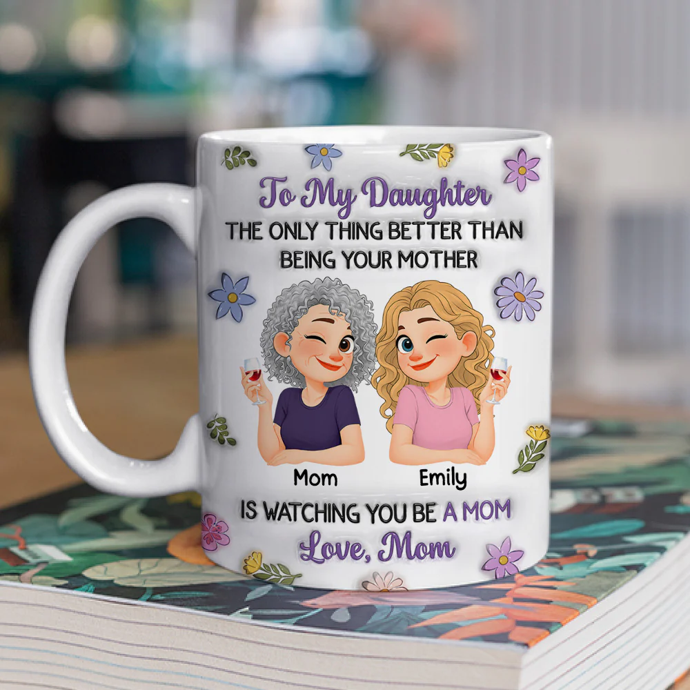 You And Me Linked Together - Personalized Custom 3D Inflated Effect Mug - Image 2