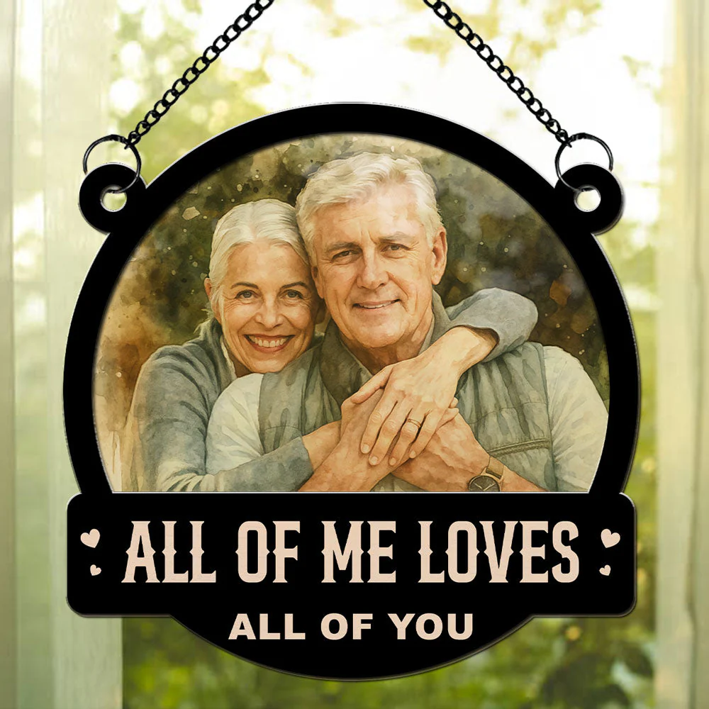 You And Me Water Color - Personalized Custom Suncatcher - Image 6