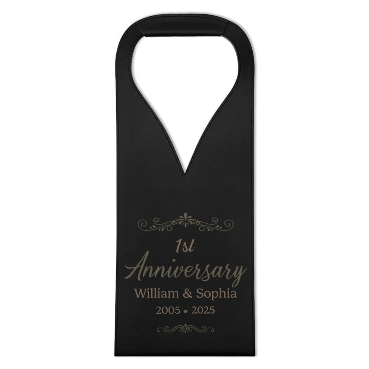 You And Me We Got This - Personalized Custom Engraved Leather Wine Bag - Image 6
