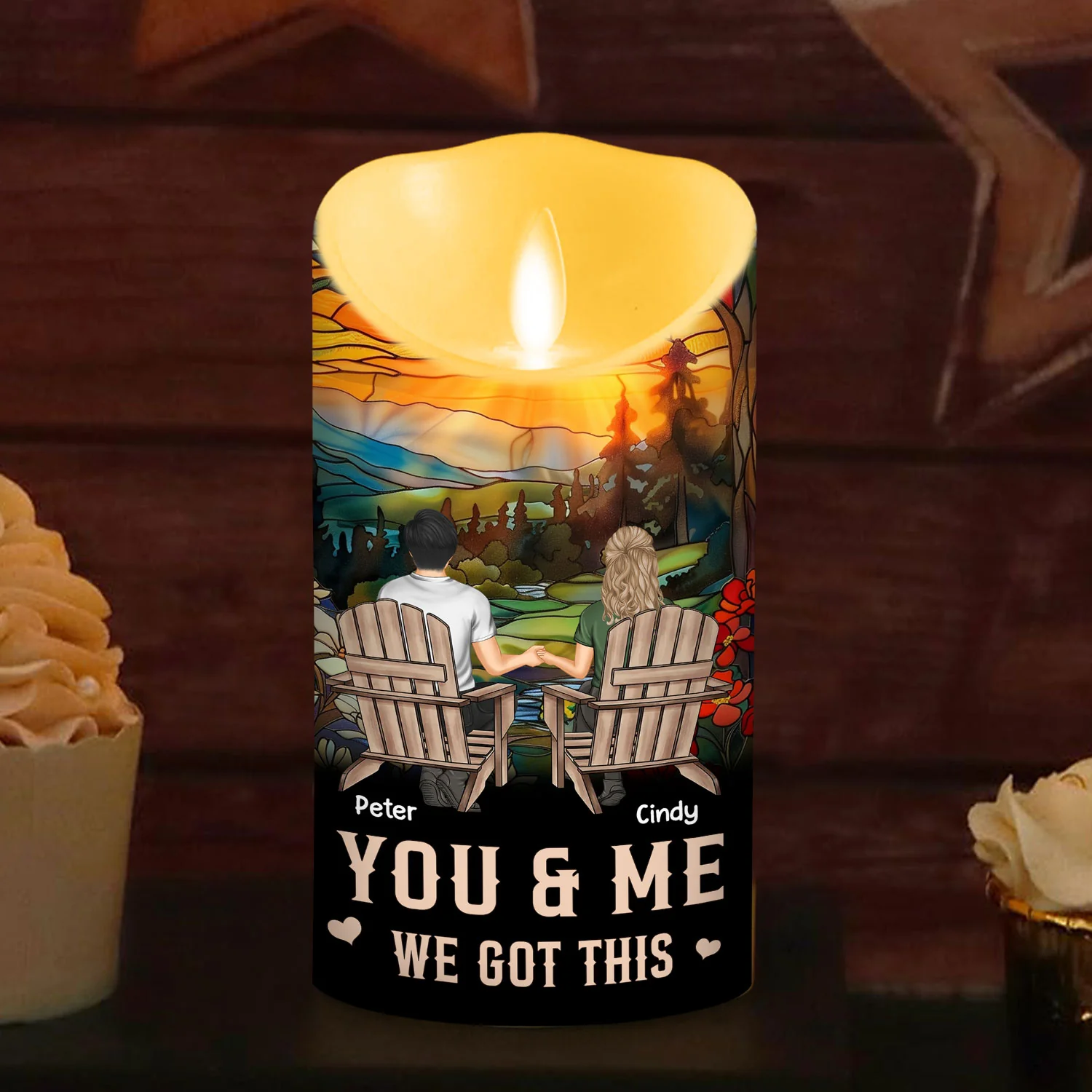 You And Me We Got This - Personalized Custom LED Candle - Image 5