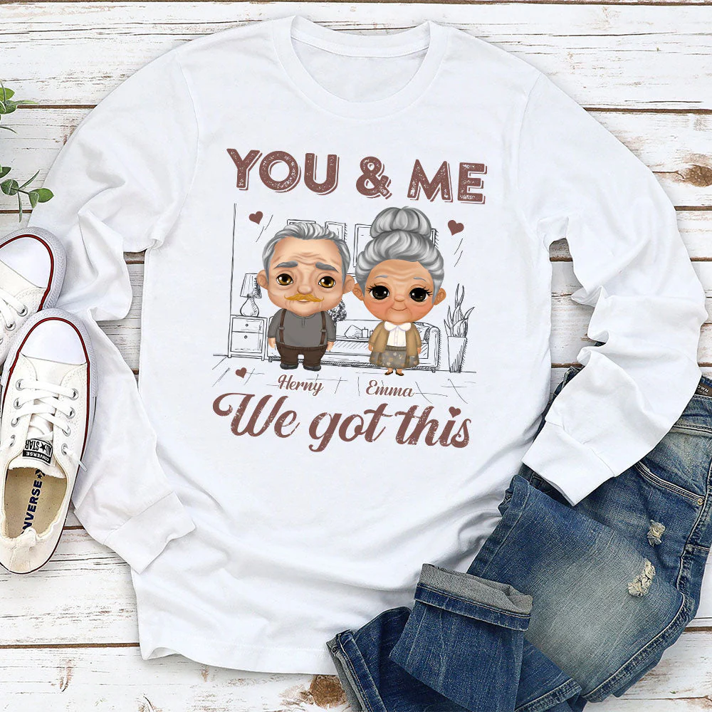You And Me  - Personalized Custom Long Sleeve T-shirt - Image 2