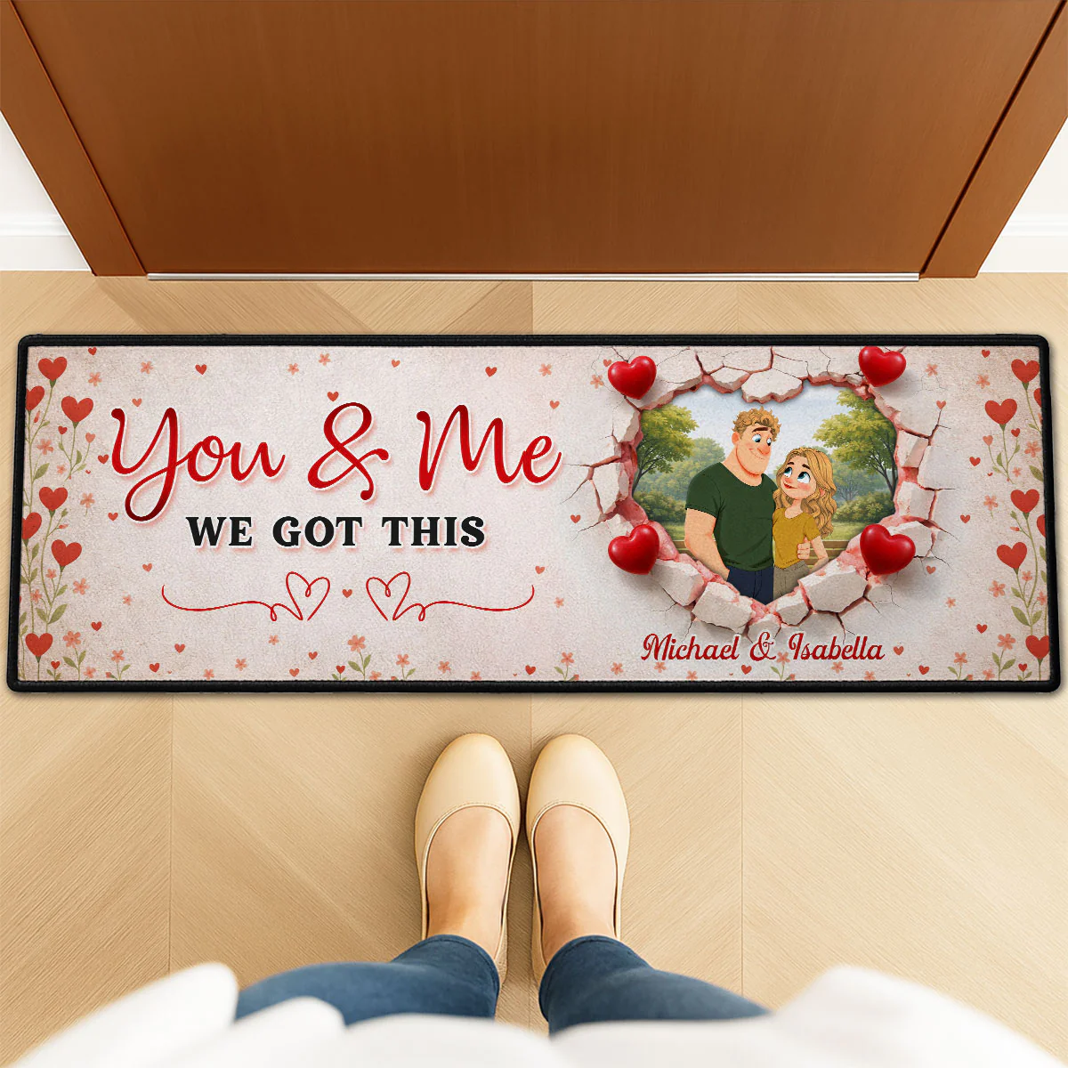 You And Me We Got This - Personalized Custom Runner Rug - Image 4