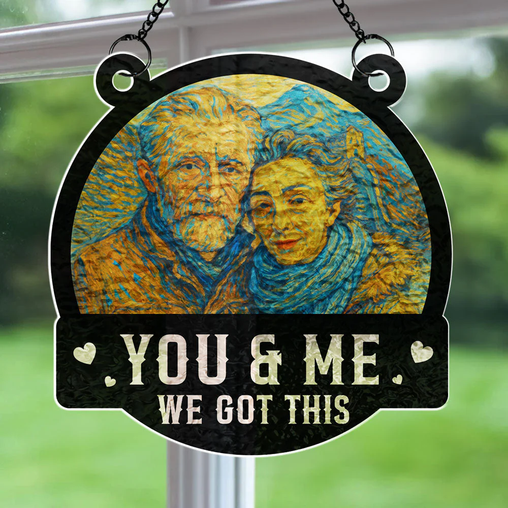 You And Me We Got This - Personalized Custom Wavy Suncatcher - Image 4