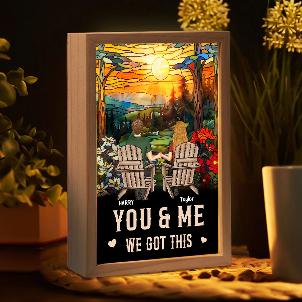 You And Me We Got This - Personalized Frame Light Box - Image 5