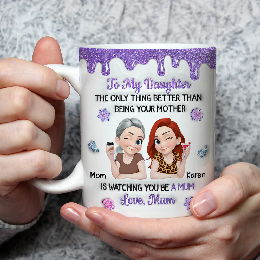 You And Your Kids - Personalized Custom 3D Inflated Effect Mug - Image 3