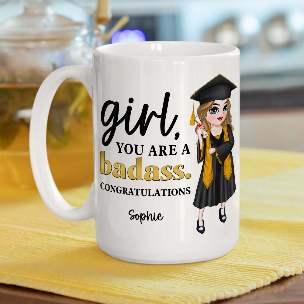 You Are A  Badass - Personalized Custom Coffee Mug - Image 5