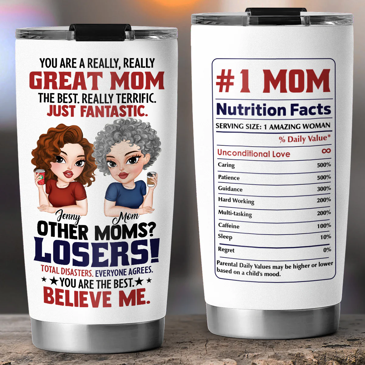 You Are A Really Great Mom - Personalized Custom Tumbler - Image 2