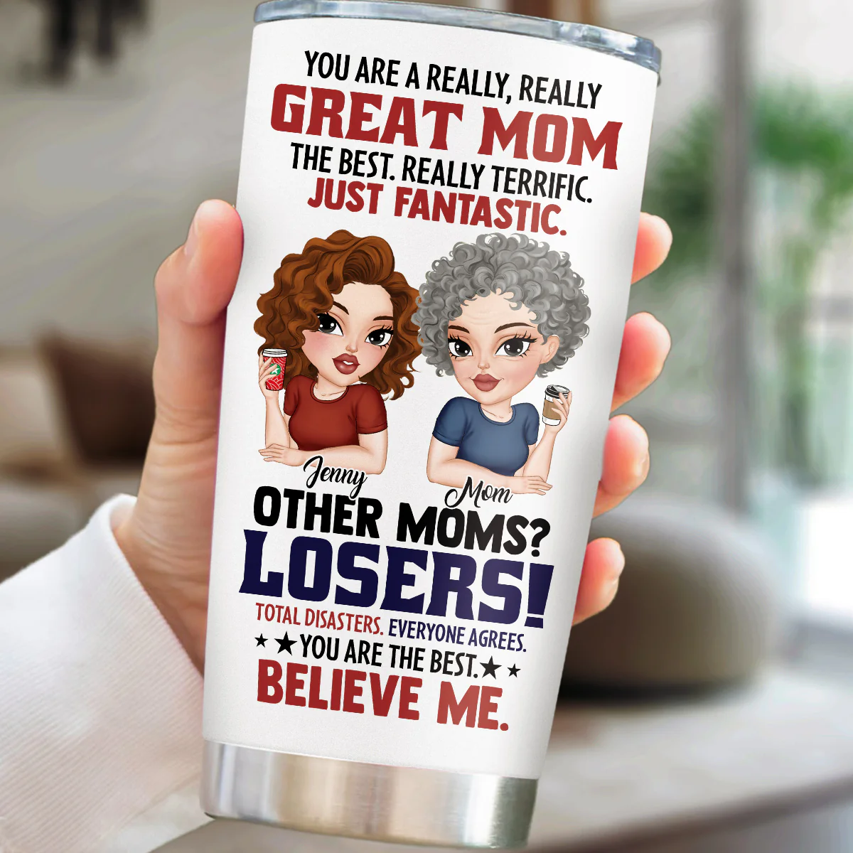 You Are A Really Great Mom - Personalized Custom Tumbler - Image 4
