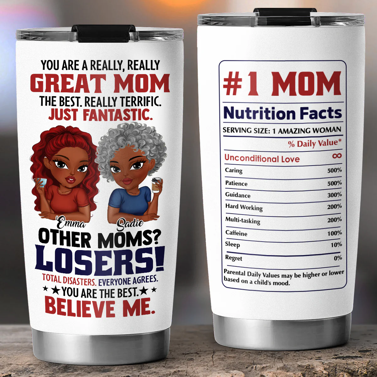 You Are A Really Great Mom - Personalized Custom Tumbler - Image 5