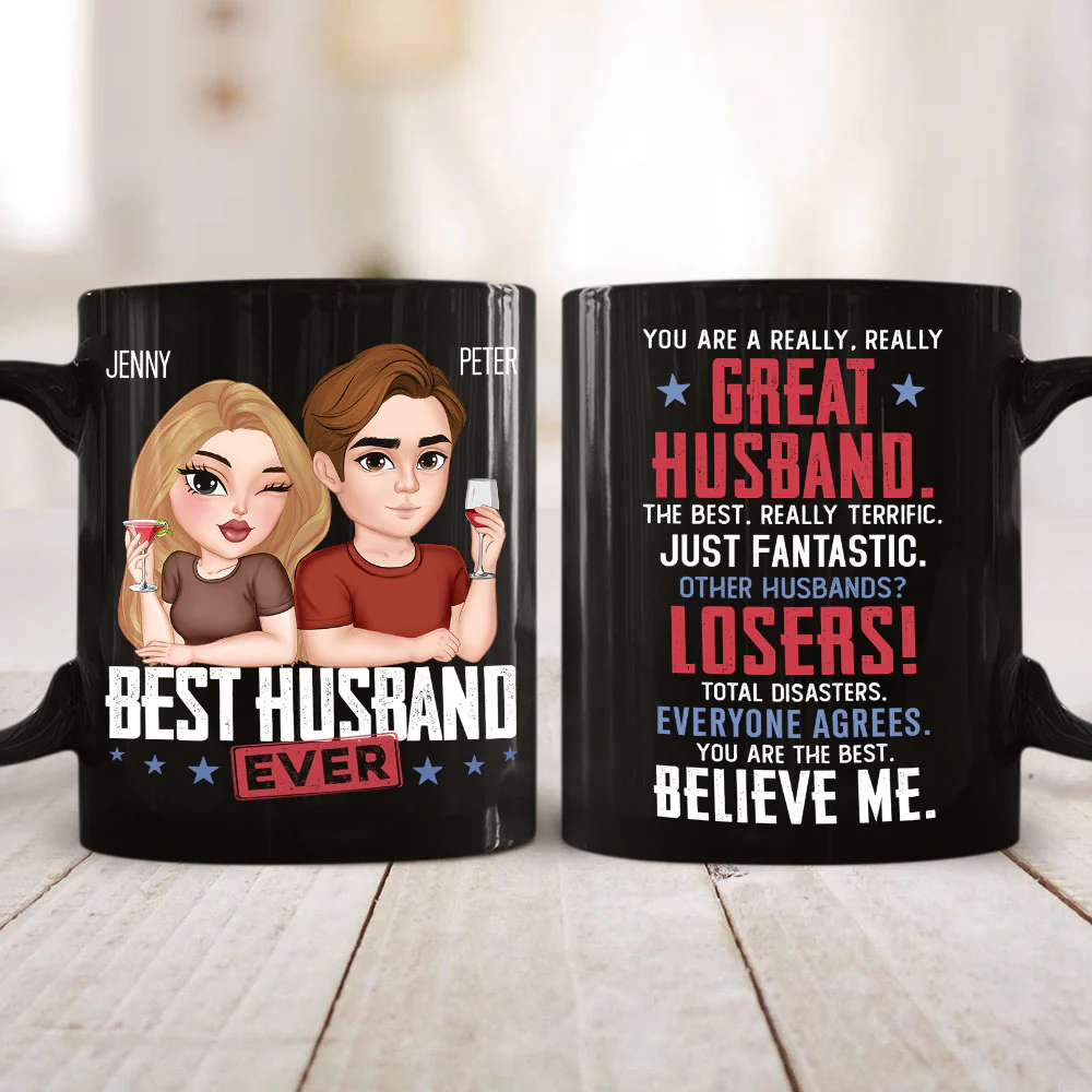 You Are A Really Really Great Husband - Personalized Custom Coffee Mug - Image 2