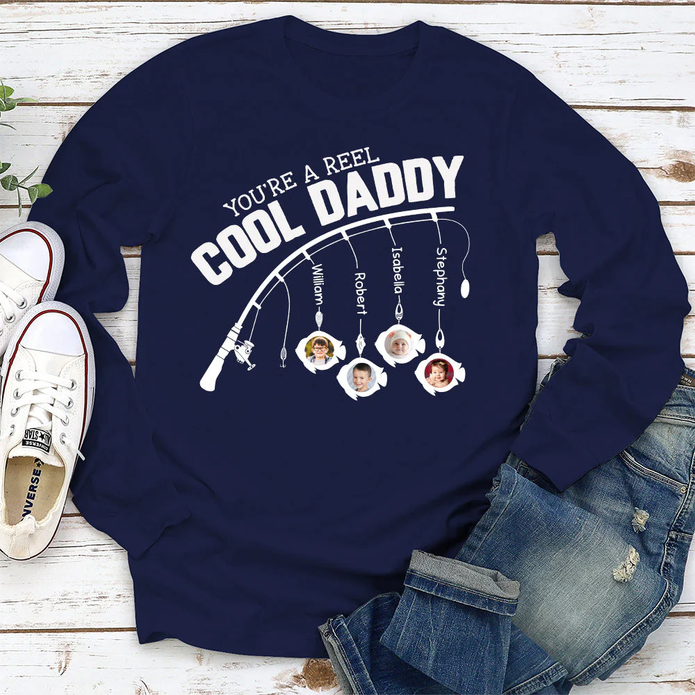 You Are A Reel Cool Grandpa - Personalized Custom Shirt - Image 3