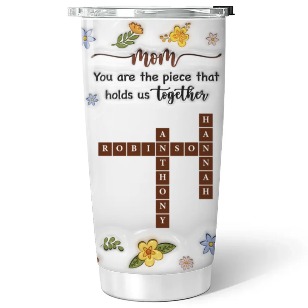 You Are A Special Piece Mom - Personalized Custom 3D Inflated Effect Tumbler - Image 5