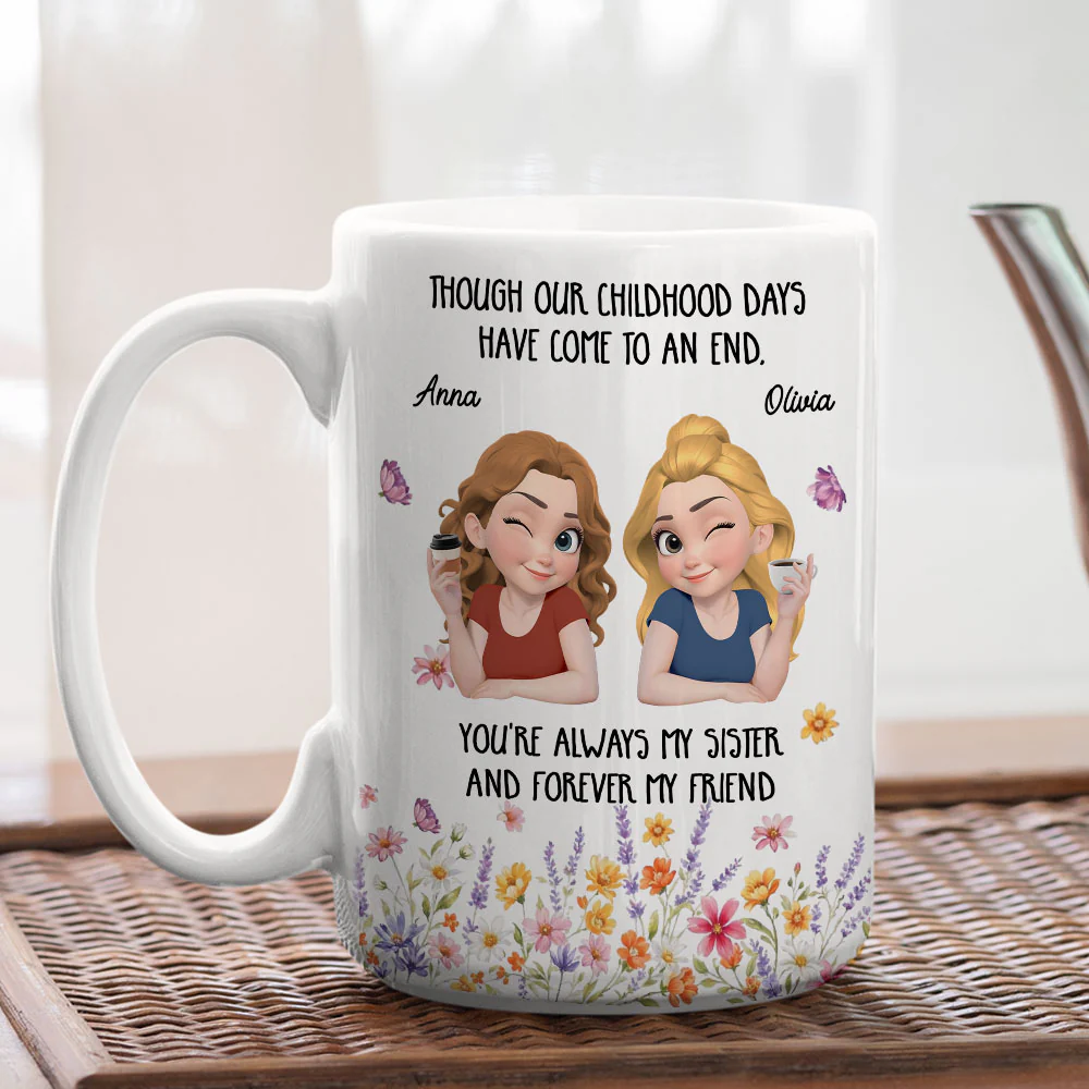 You Are Always My Sister - Personalized Custom Coffee Mug - Image 3
