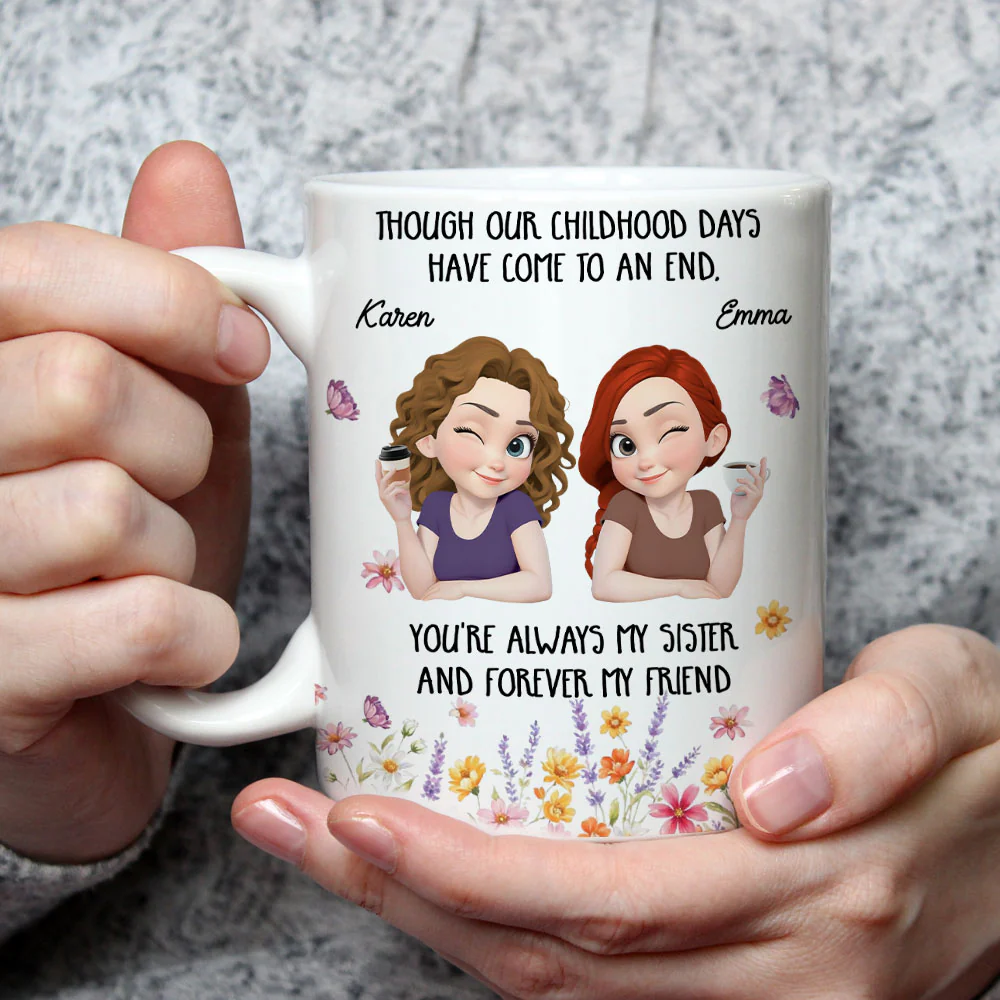 You Are Always My Sister - Personalized Custom Coffee Mug - Image 4