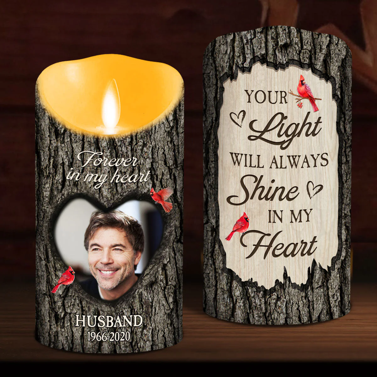 You Are Always On My Mind - Personalized Custom LED Candle - Image 3