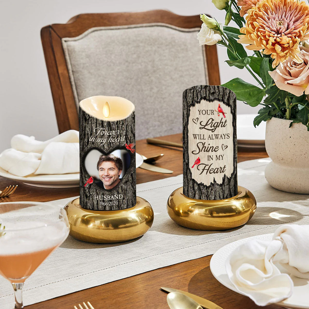 You Are Always On My Mind - Personalized Custom LED Candle - Image 4