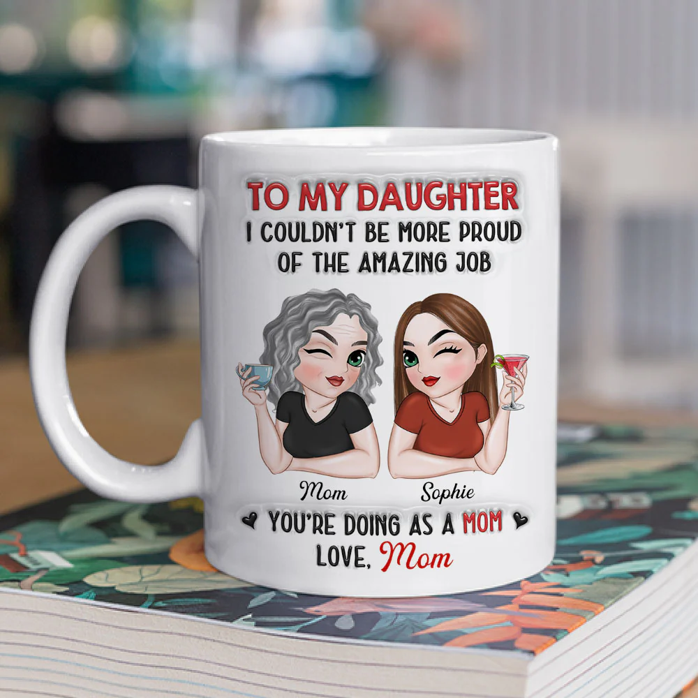 You Are An Amazing Mom - Personalized Custom 3D Inflated Effect Mug - Image 2