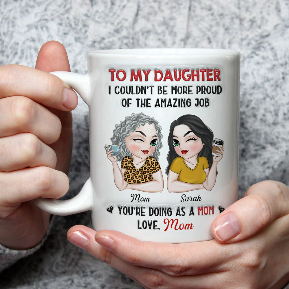 You Are An Amazing Mom - Personalized Custom 3D Inflated Effect Mug - Image 3