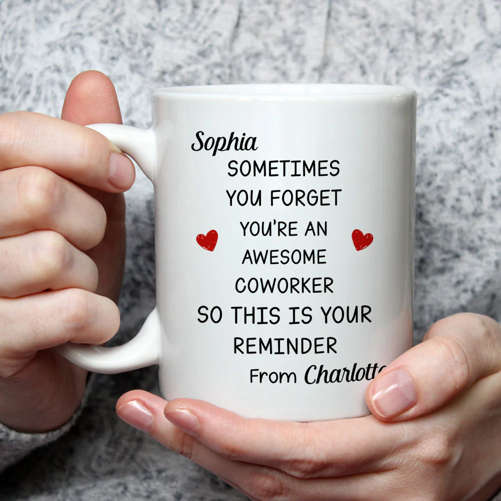 You Are An Awesome Coworker - Personalized Custom Coffee Mug - Image 3