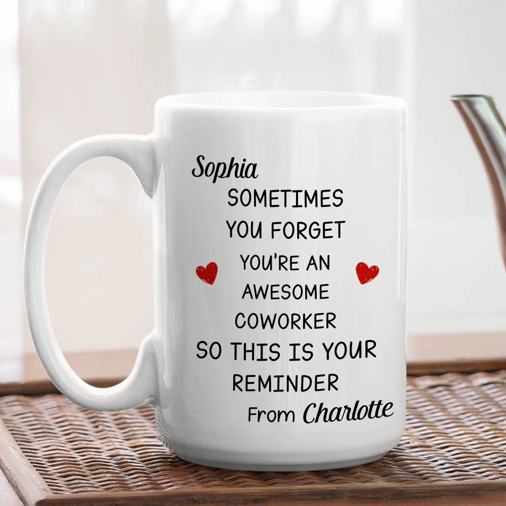 You Are An Awesome Coworker - Personalized Custom Coffee Mug - Image 4