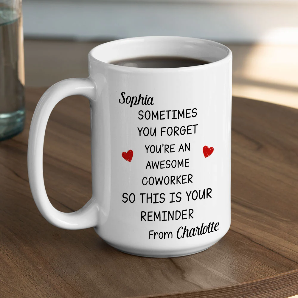 You Are An Awesome Coworker - Personalized Custom Coffee Mug - Image 5