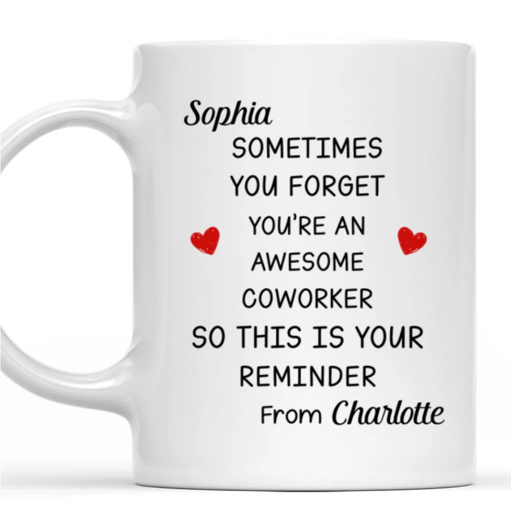 You Are An Awesome Coworker - Personalized Custom Coffee Mug - Image 7