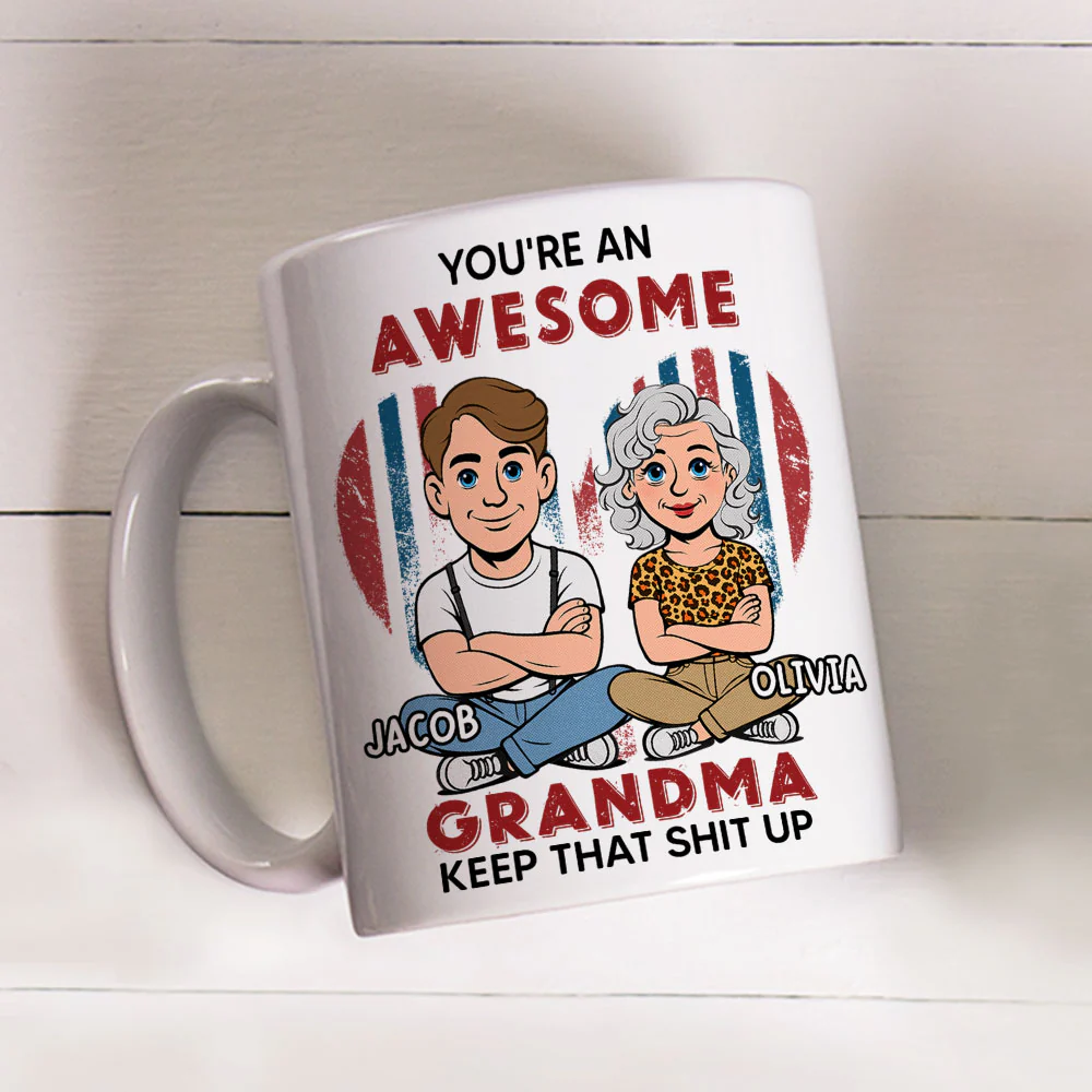You Are An Awesome - Personalized Custom Coffee Mug - Image 2