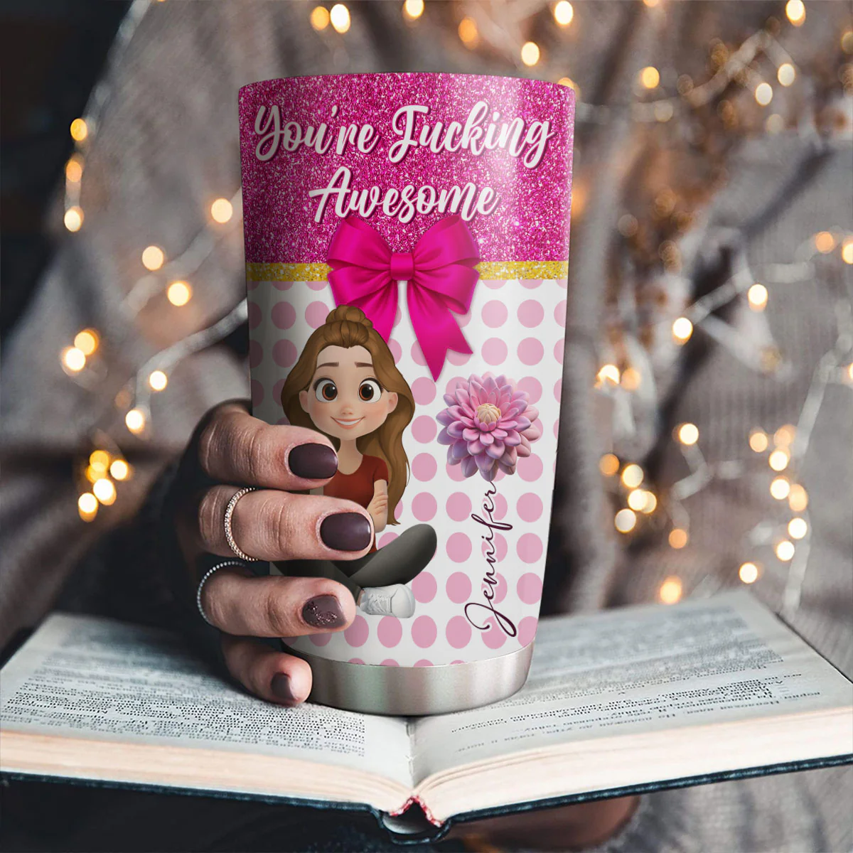 You Are Awesome My Friend - Personalized Custom Tumbler - Image 2