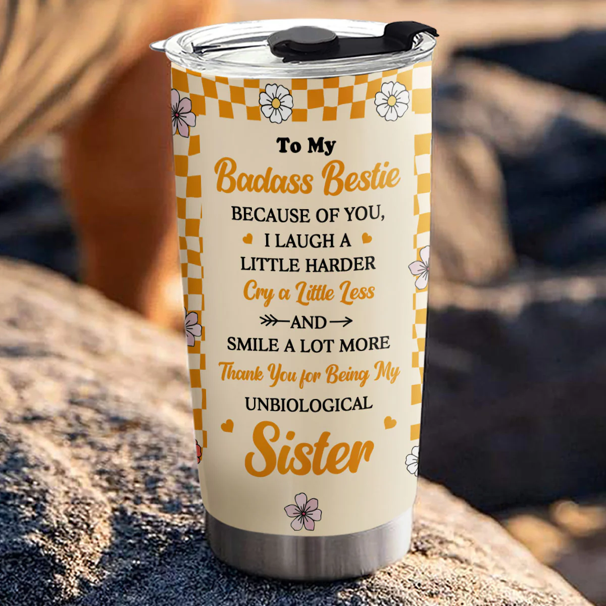 You Are Badass Bestie - Personalized Custom Tumbler - Image 3