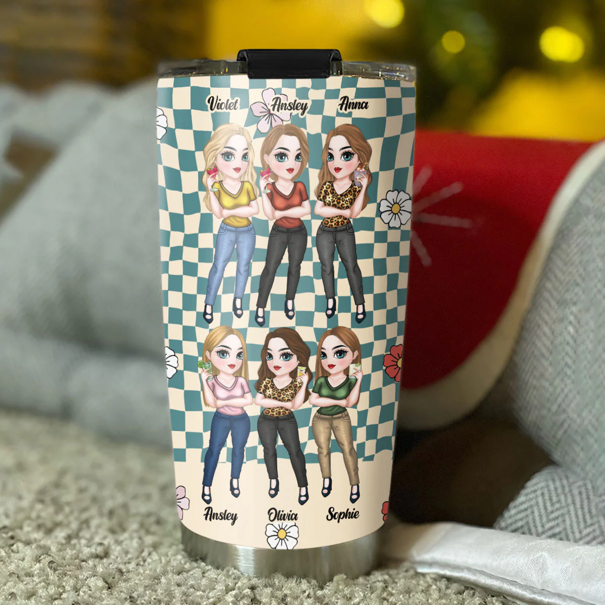 You Are Badass Bestie - Personalized Custom Tumbler - Image 5