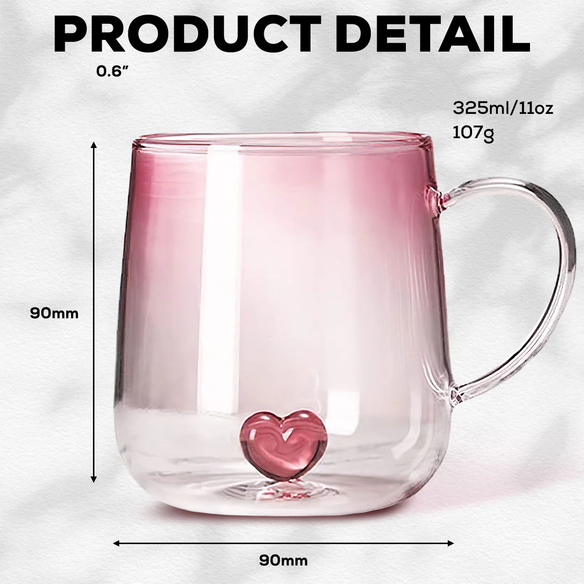 You Are Beautiful Flower - Personalized Custom Pink Gradient Glass Mug - Image 5