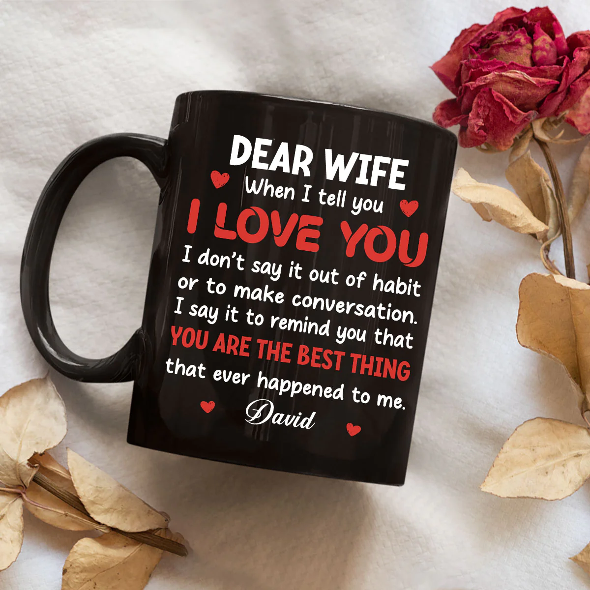 You Are Best Thing About Me - Personalized Custom Coffee Mug - Image 3